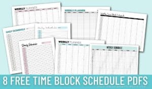 Free Daily & Weekly Planning Printable PDFs to Organize Life - The ...