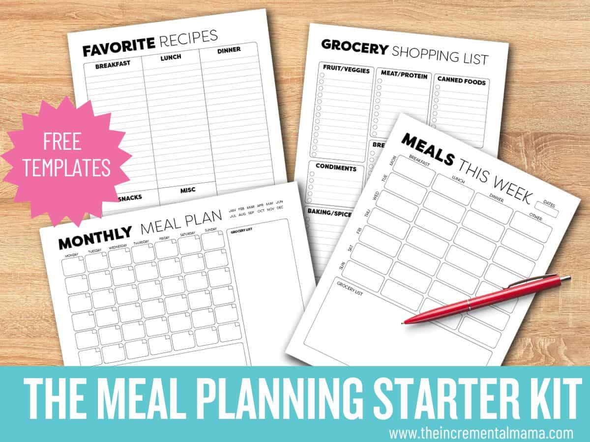 How to Meal Plan For Your Family + Free Planning Printables