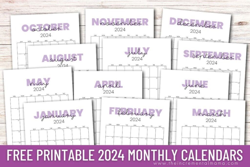 2024 PRINTED Monthly Planner