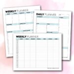daily and weekly planning templates