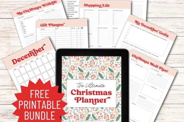 printable christmas organizer PDF