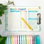 cute free chore chart template for kids