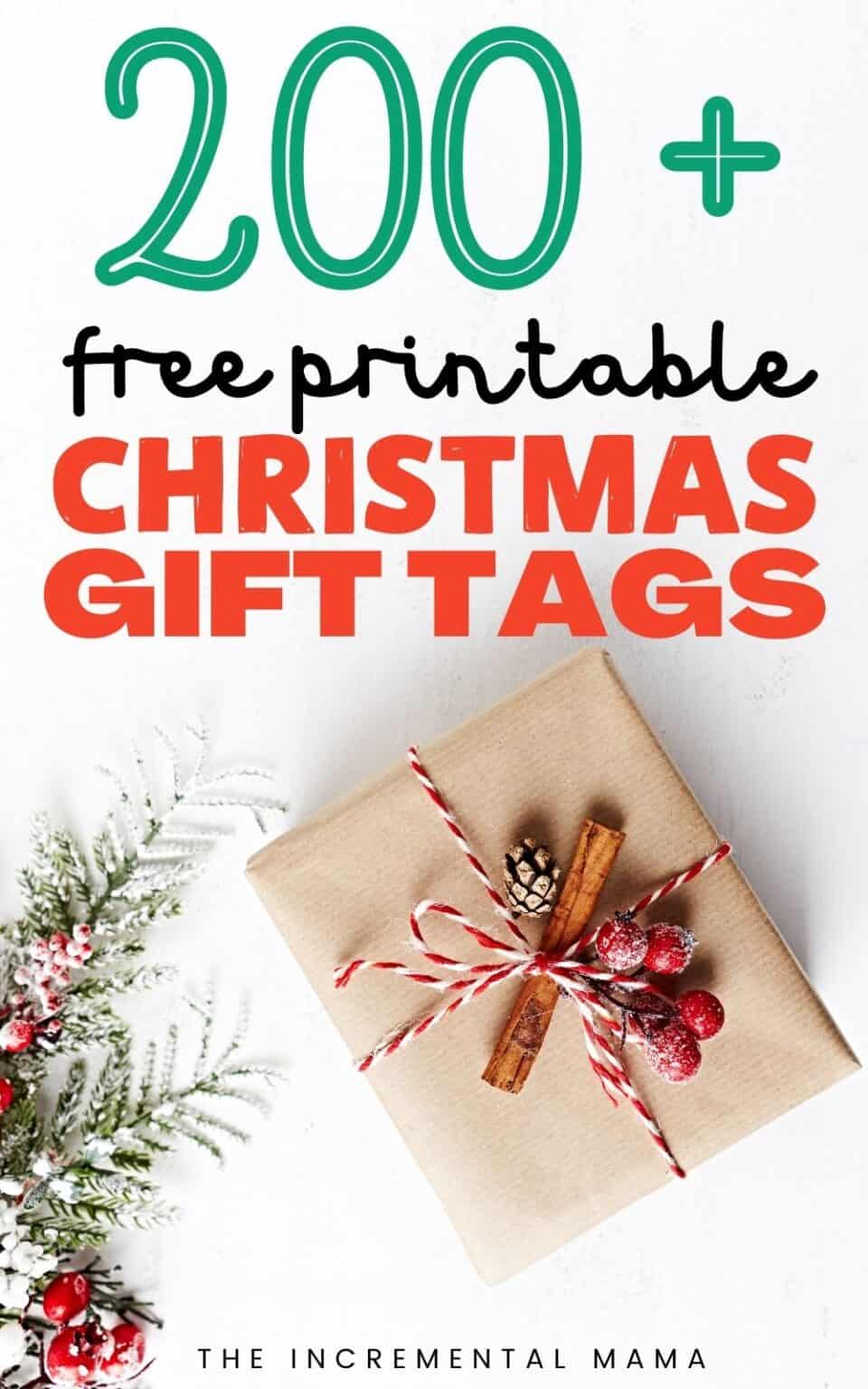 200+ Free Printable Christmas Tags - The Incremental Mama