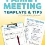 family meeting ideas & printable template