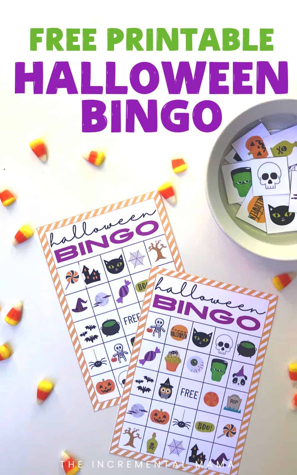 20 Free Printable Halloween Bingo Cards for Kids - The Incremental Mama