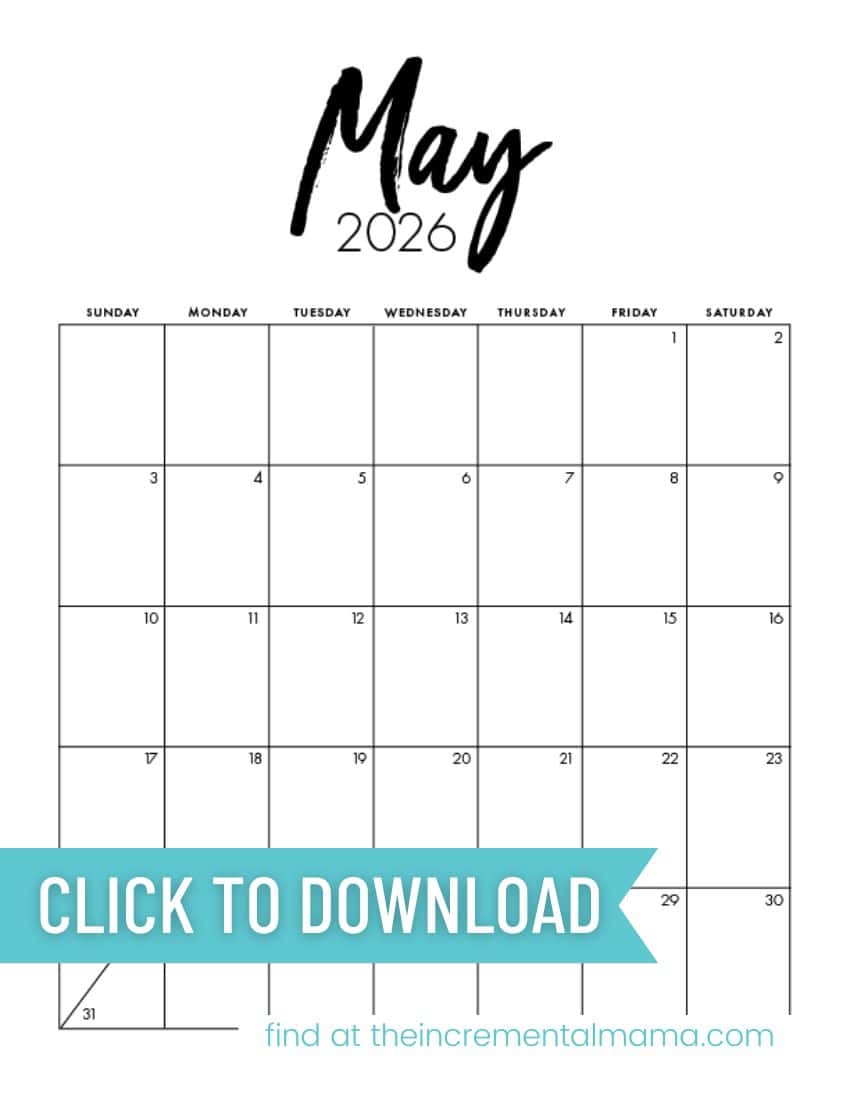 Free Printable 2026 Monthly Calendar Templates (4 Styles) - The ...