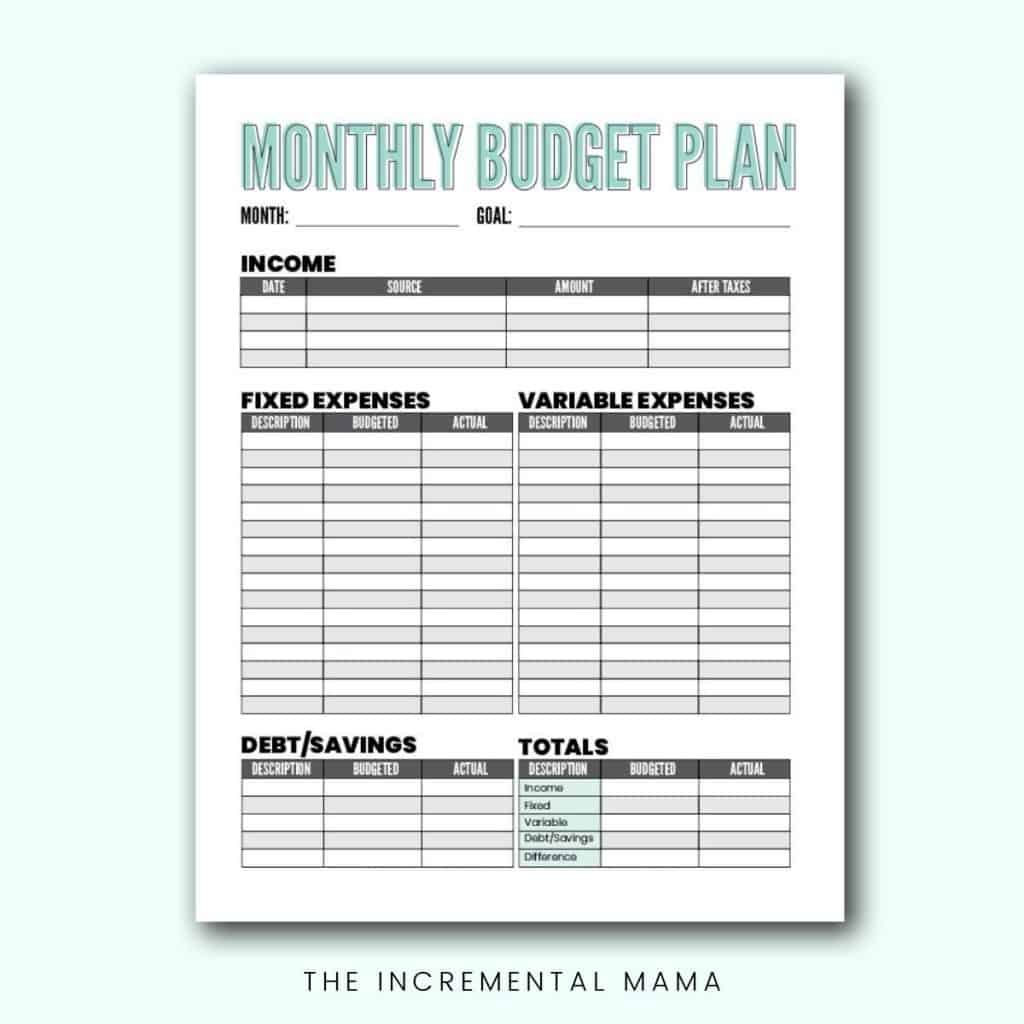 free blank budget worksheet printables to take charge of your finances