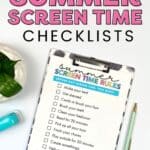 Free Printable Screen Time Checklist Bundle for Kids - The Incremental Mama