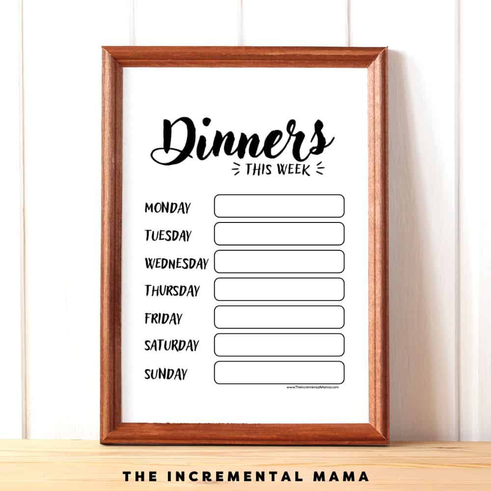 blank food menu template