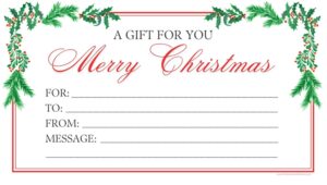 6 Free Printable Gift Certificate Templates for Christmas - The ...