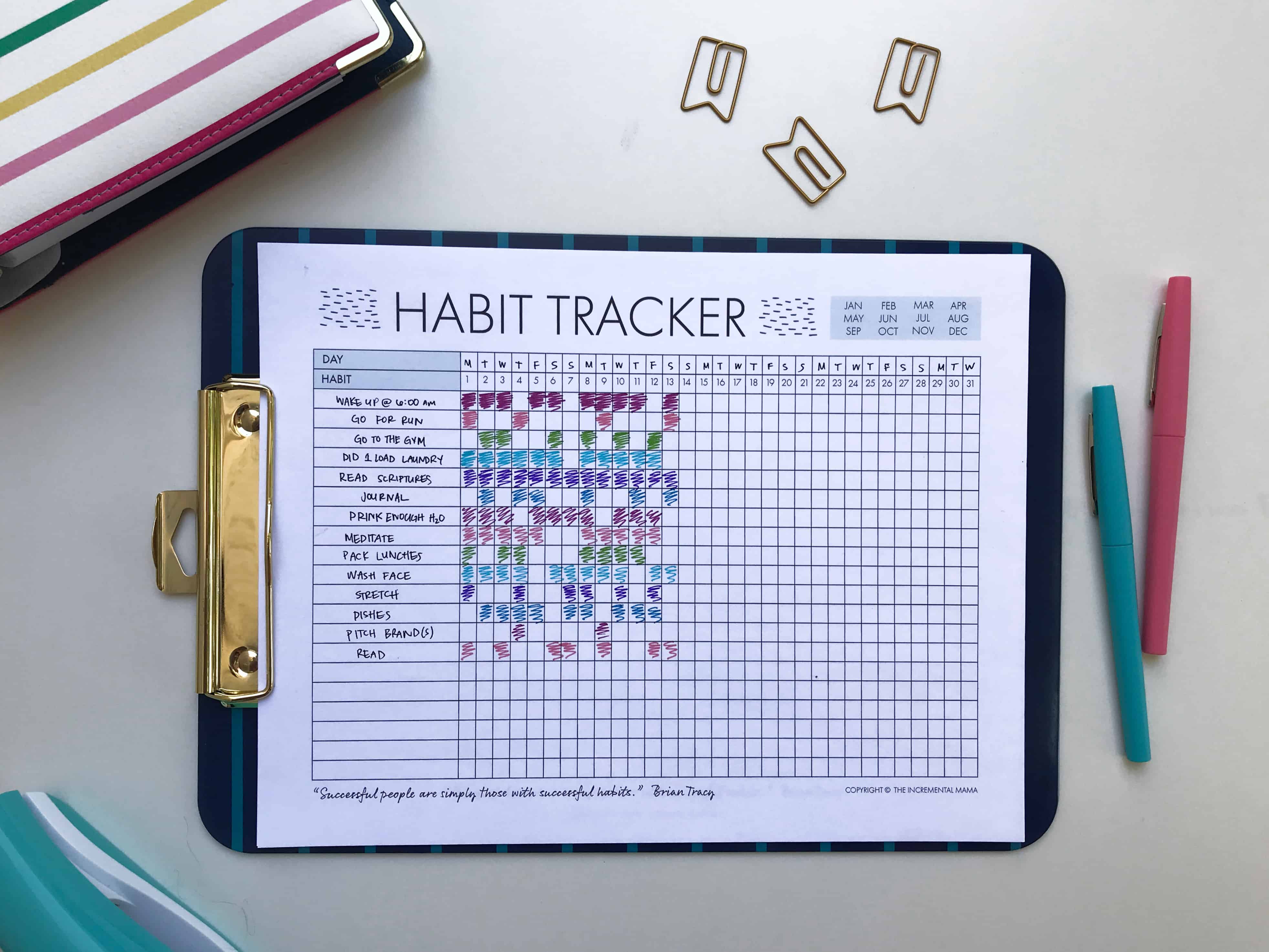 Habit Trackers - 25 FREE Printables