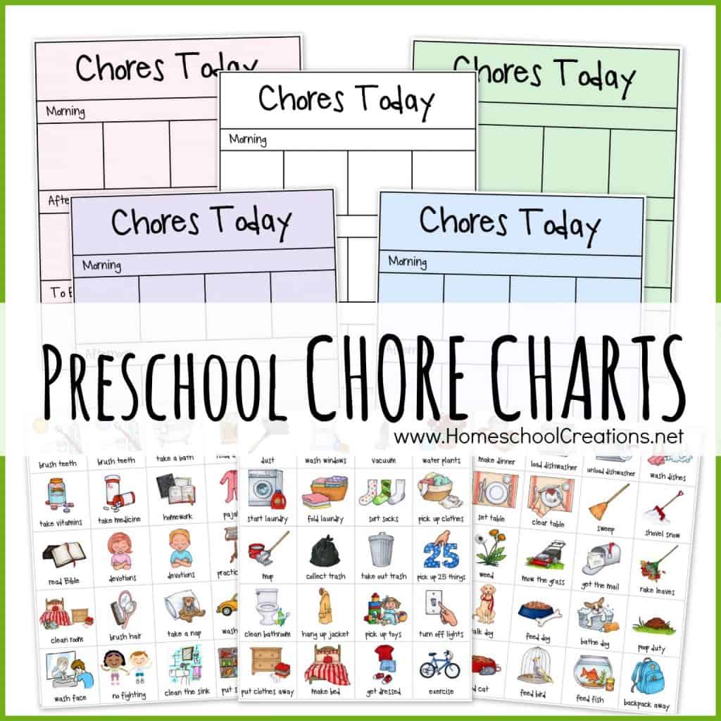 Chore Chart Printable Cards