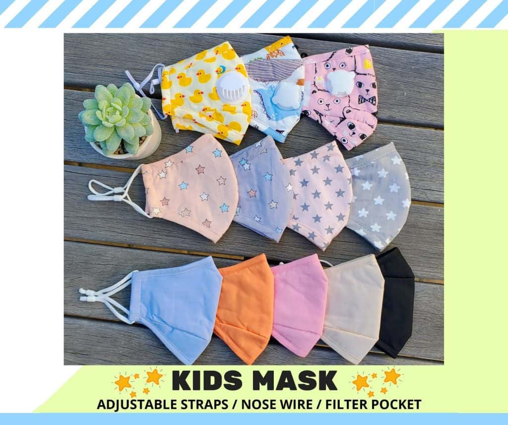 kids face mask with filter