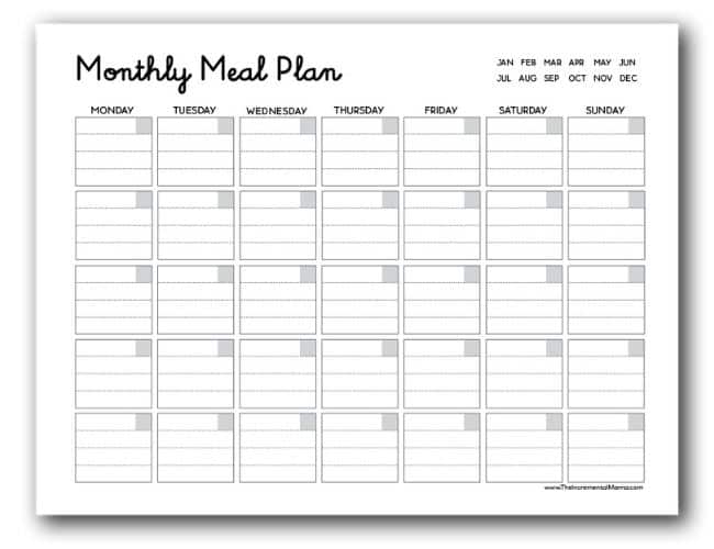 Free Printable Weekly Meal Planner & Grocery List