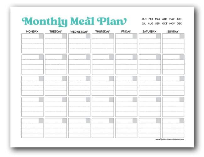 Free Printable Weekly Meal Planner & Grocery List