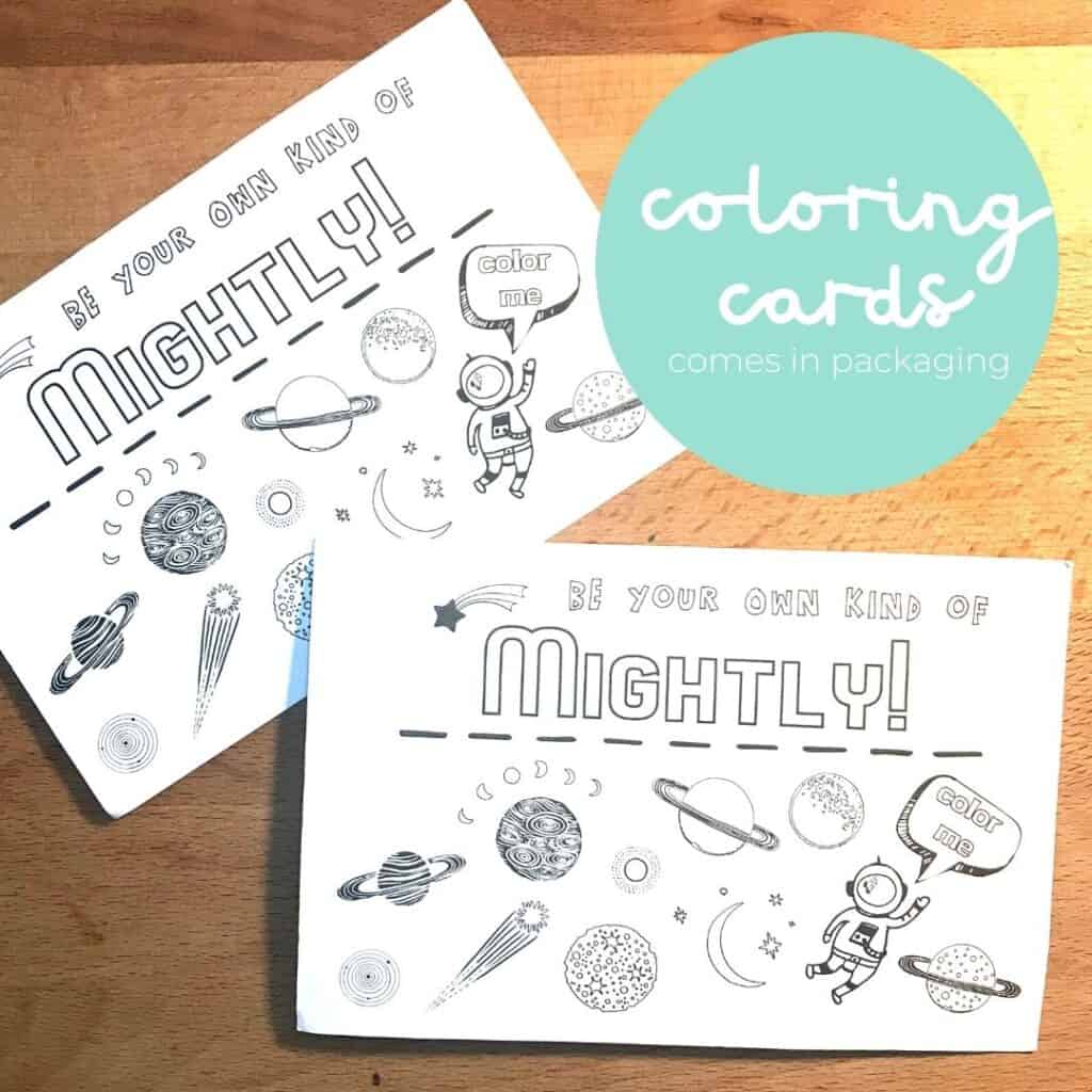 mightly coloring card