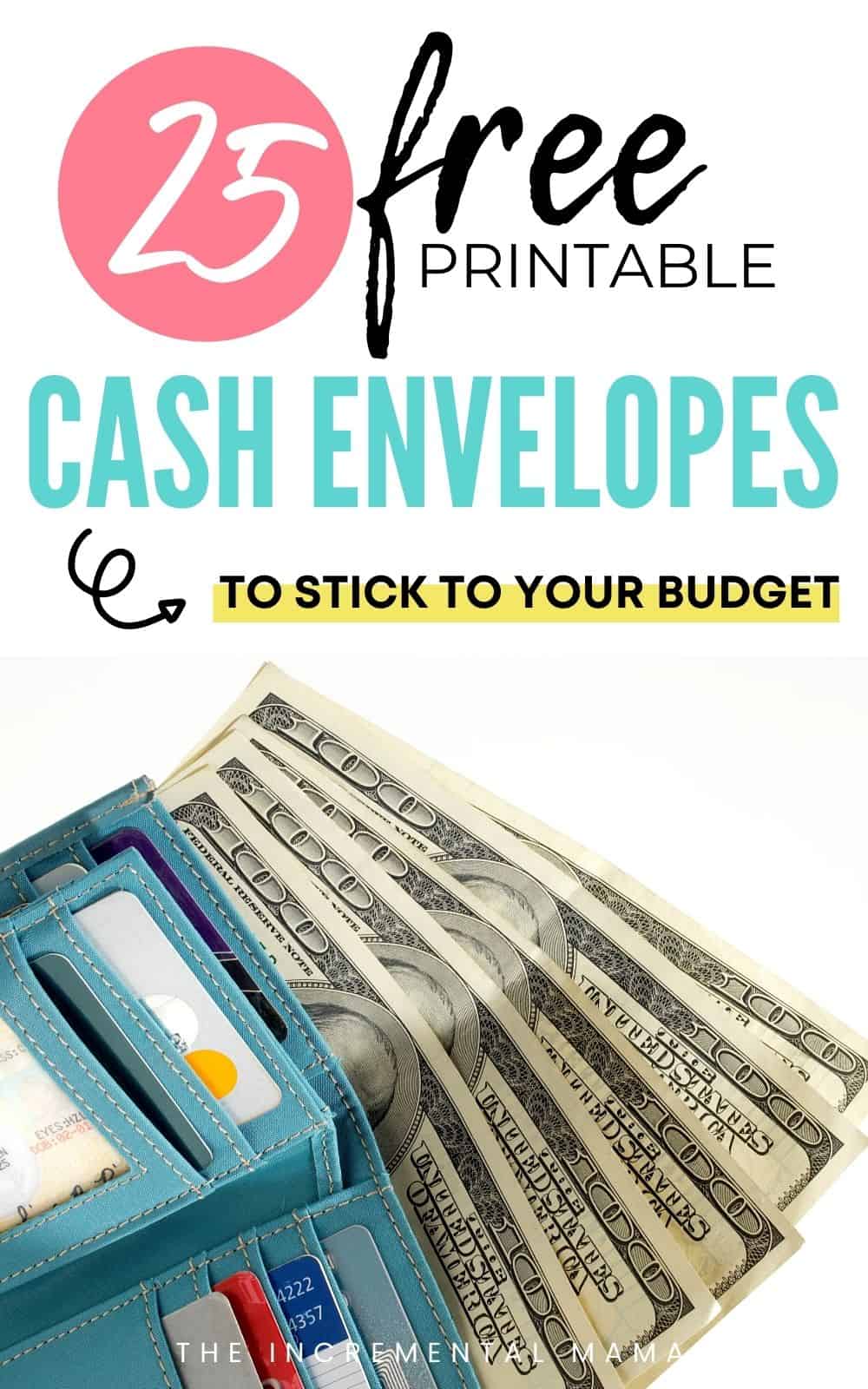 Over 25 Free Printable Cash Envelope Templates The Incremental Mama