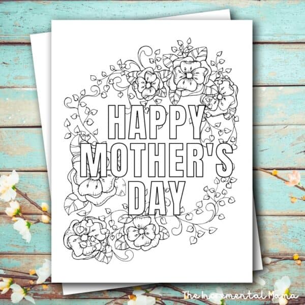 Free Happy Mother's Day Coloring Pages Printable