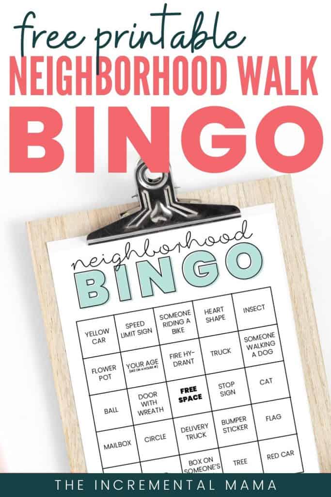 neighborhood bingo printable