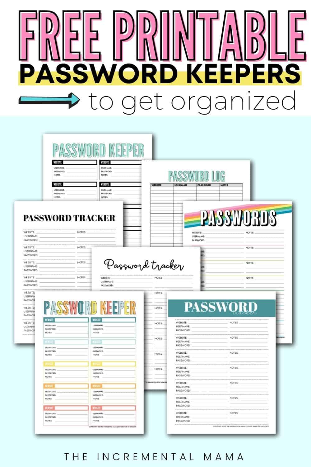 7 Free Printable Password Keeper Printables To Download Instantly