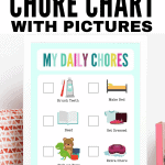 Free printable Picture chore chart