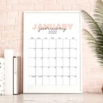 2022 monthly calendar templates