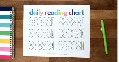 Reading Reward Chart for Kids - The Incremental Mama