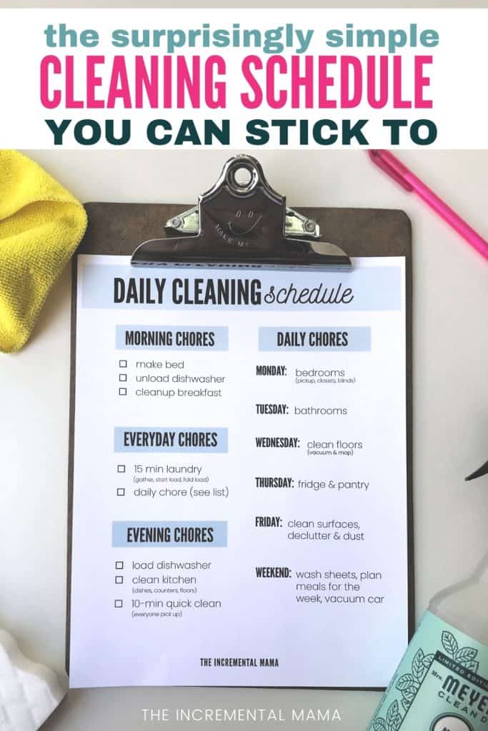 A Realistic Weekly Cleaning Schedule to Get You Started