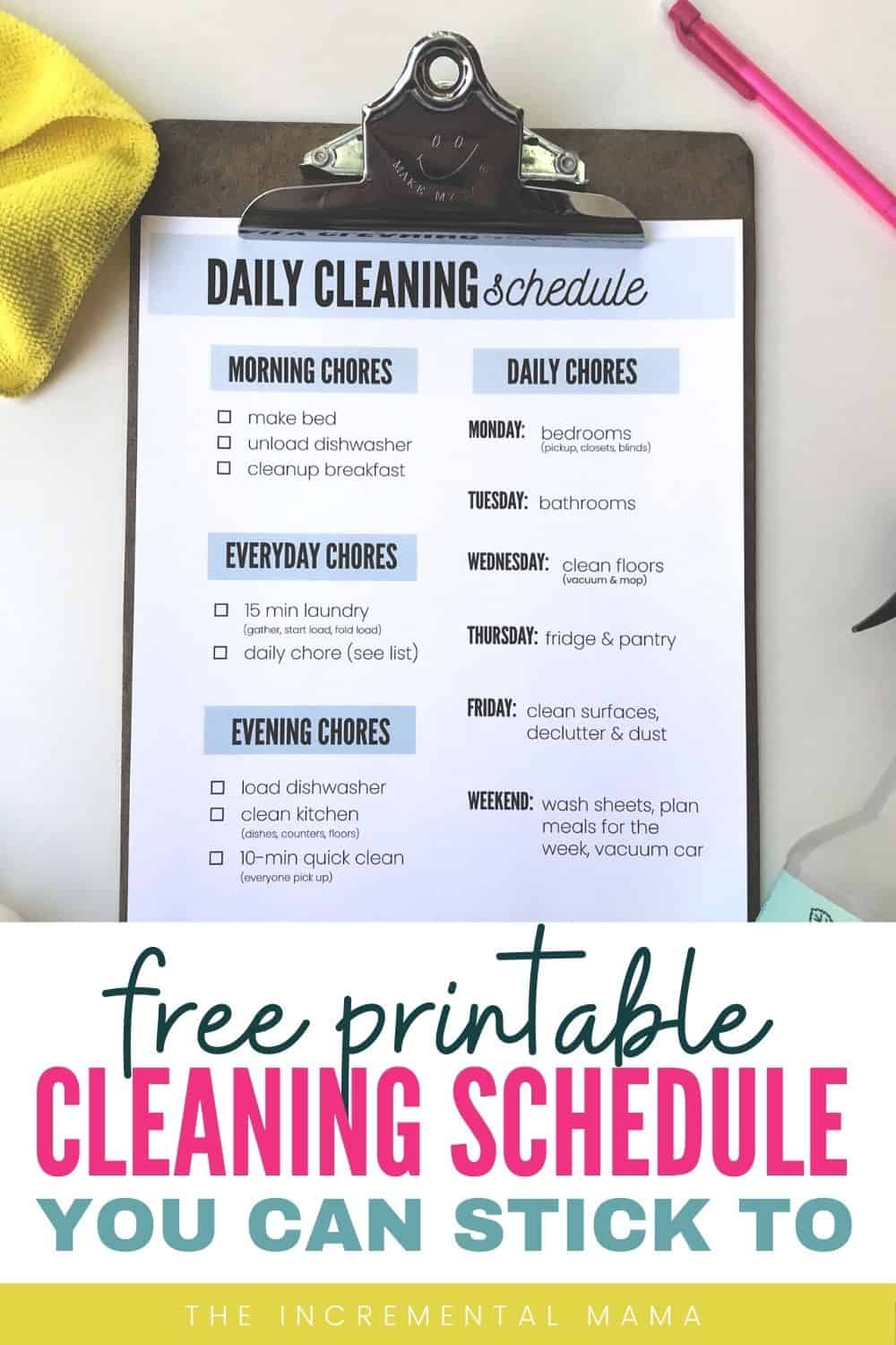 The Realistic Cleaning Schedule You Need To Keep Your House Clean