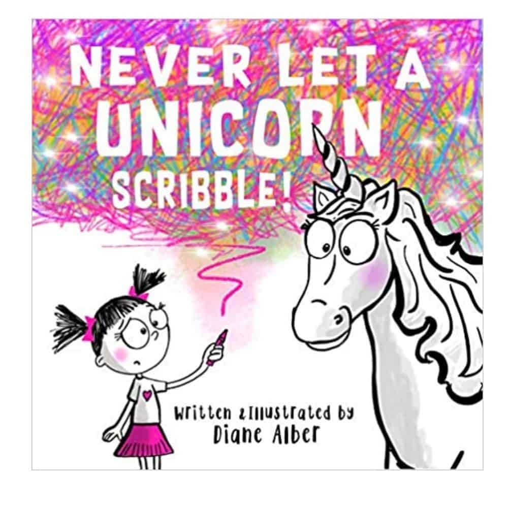 Never Let Unicorns Scribble book